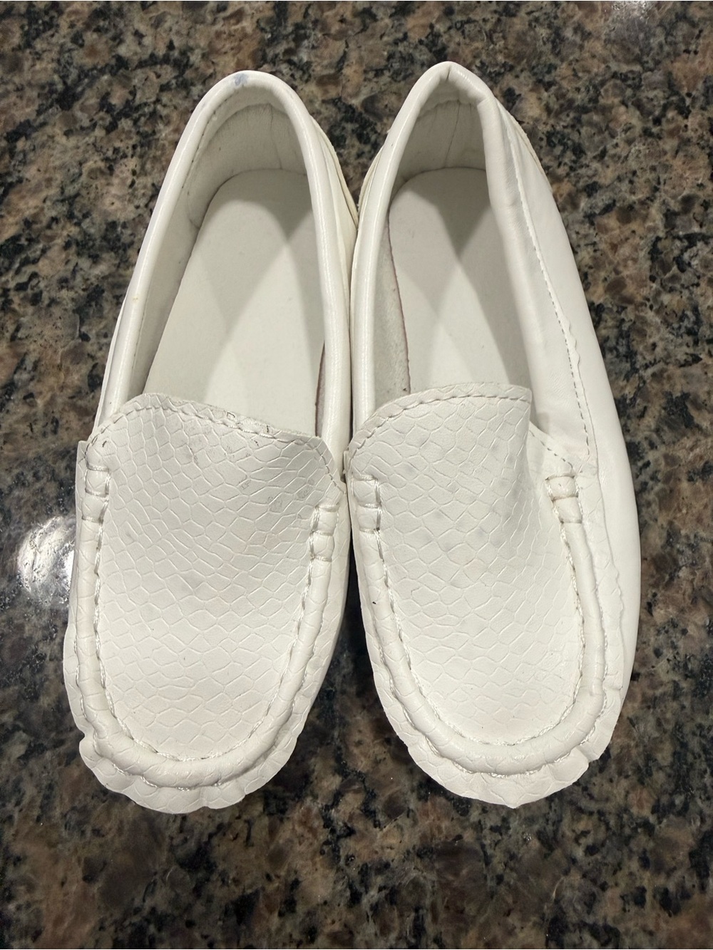 Toddler Boys’ White Slip on Loafer